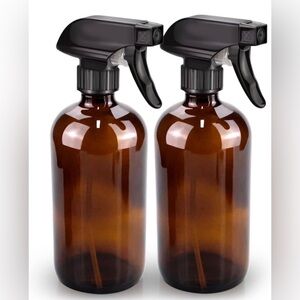 Amber Spray Bottles set of two for homemade products Cleaning Etc…